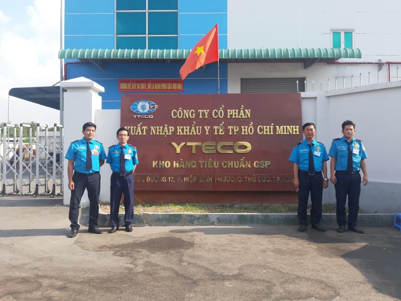 nhân viên Bảo vệ tại Công ty Xuất nhập khẩu Y tế TP.HCM (YTECO)