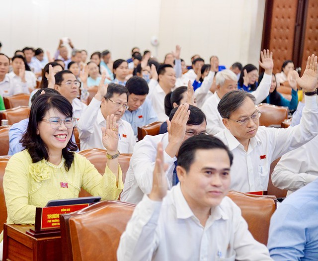 Các đại biểu thông qua nghị quyết
