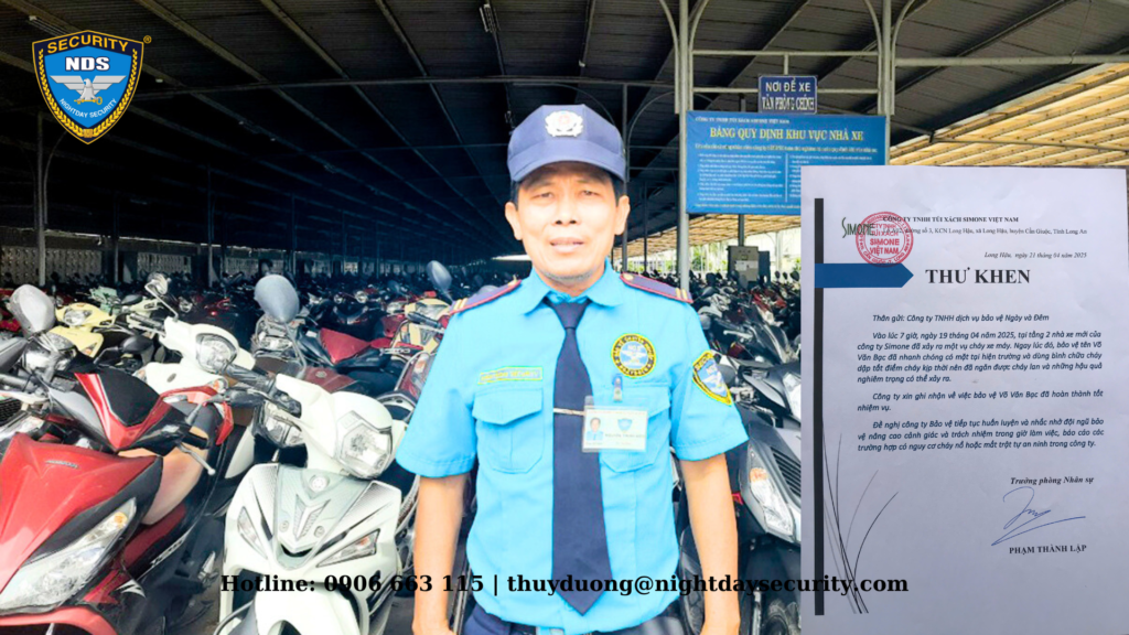 công ty simon khen thưởng nhân viên bảo vệ ngày và đêm
